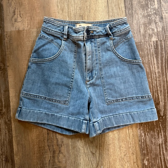 Madewell Blue Denim Jean Shorts - Picture 3 of 5